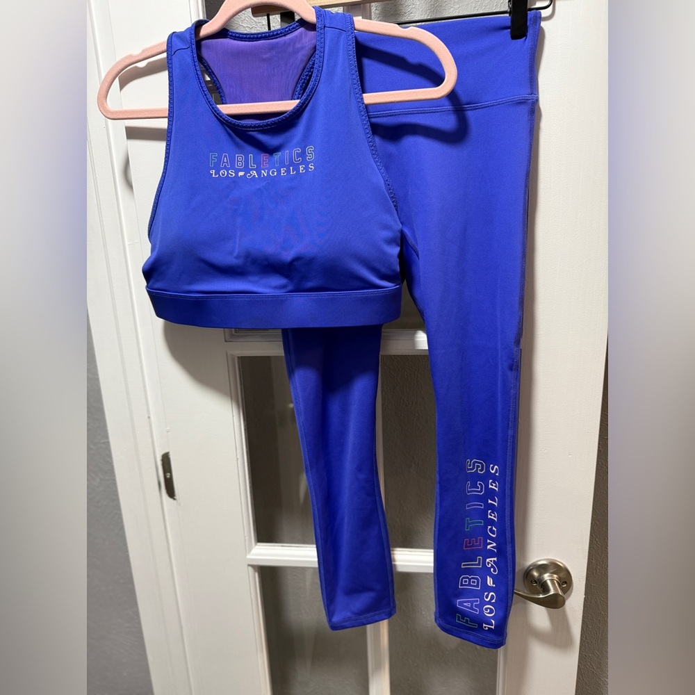 Fabletics Trinity Motion365+High-Waisted Capri/Trinity High Impact Sports Bra - Picture 8 of 15